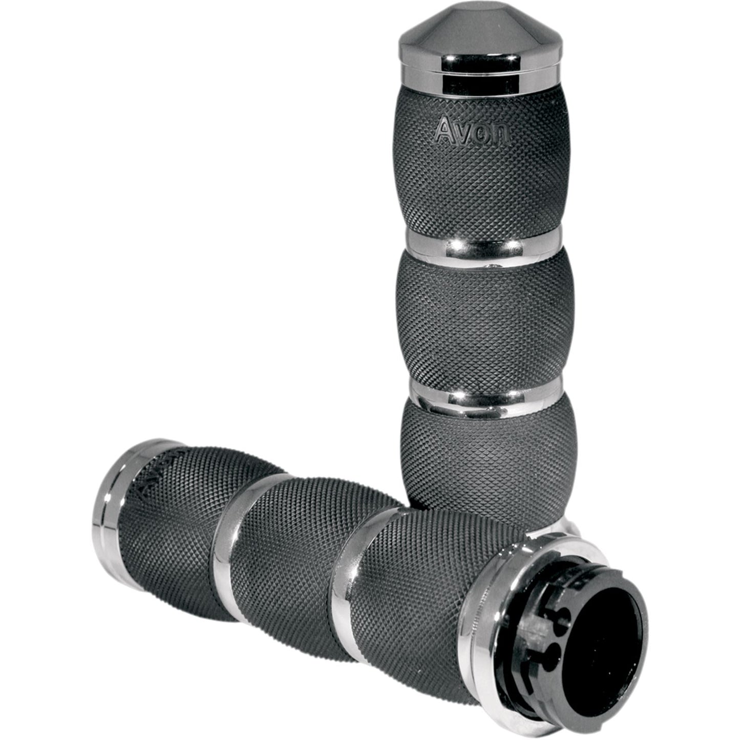 Avon Grips Air Cushioned Grips with Cable Throttle Chrome AIR-90_347564