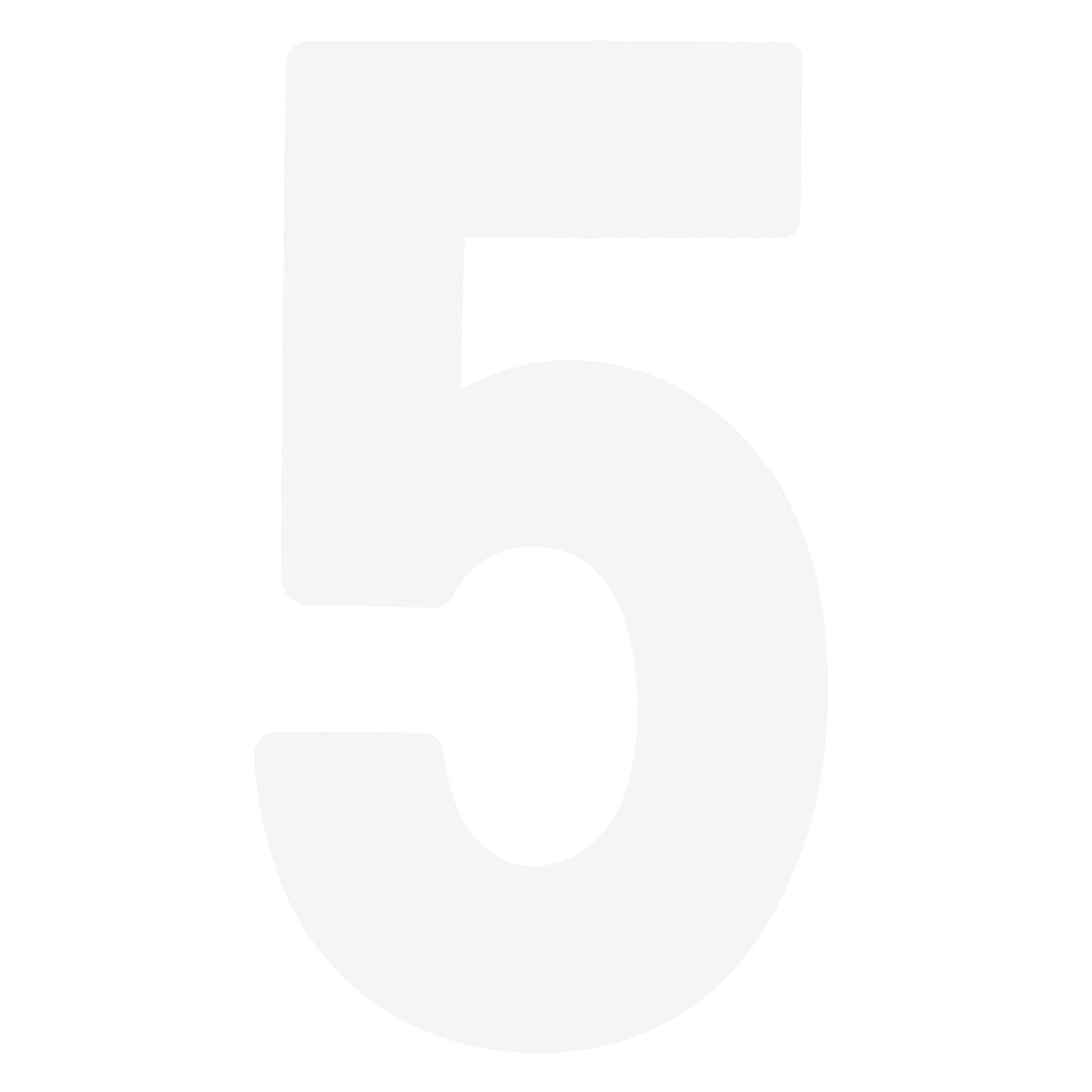 Factory Effex "Mini Pro 4"" Number White #5" 04-2565_504351