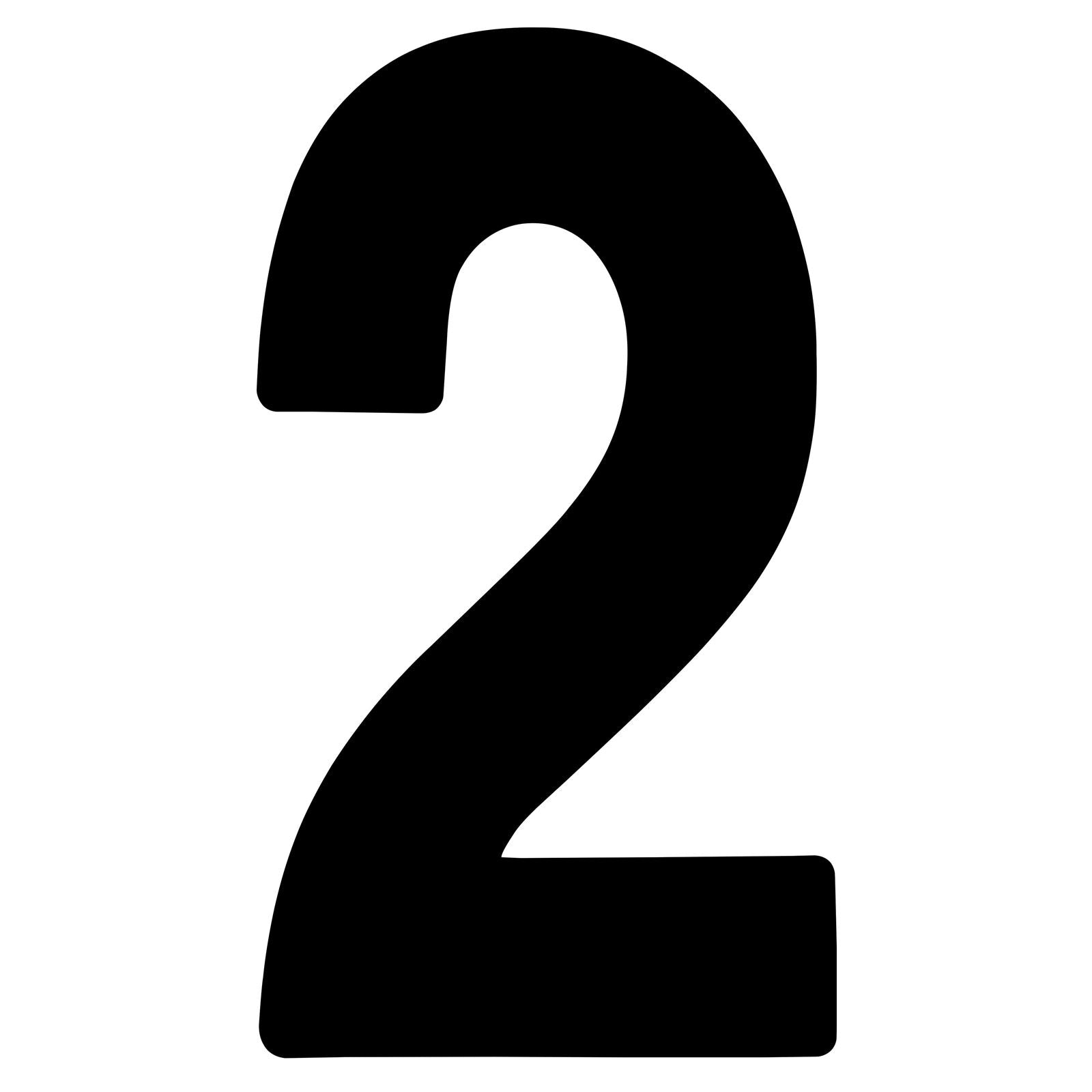 Factory Effex Mini Pro Number 2 - Black - 5" 03-0272_84119