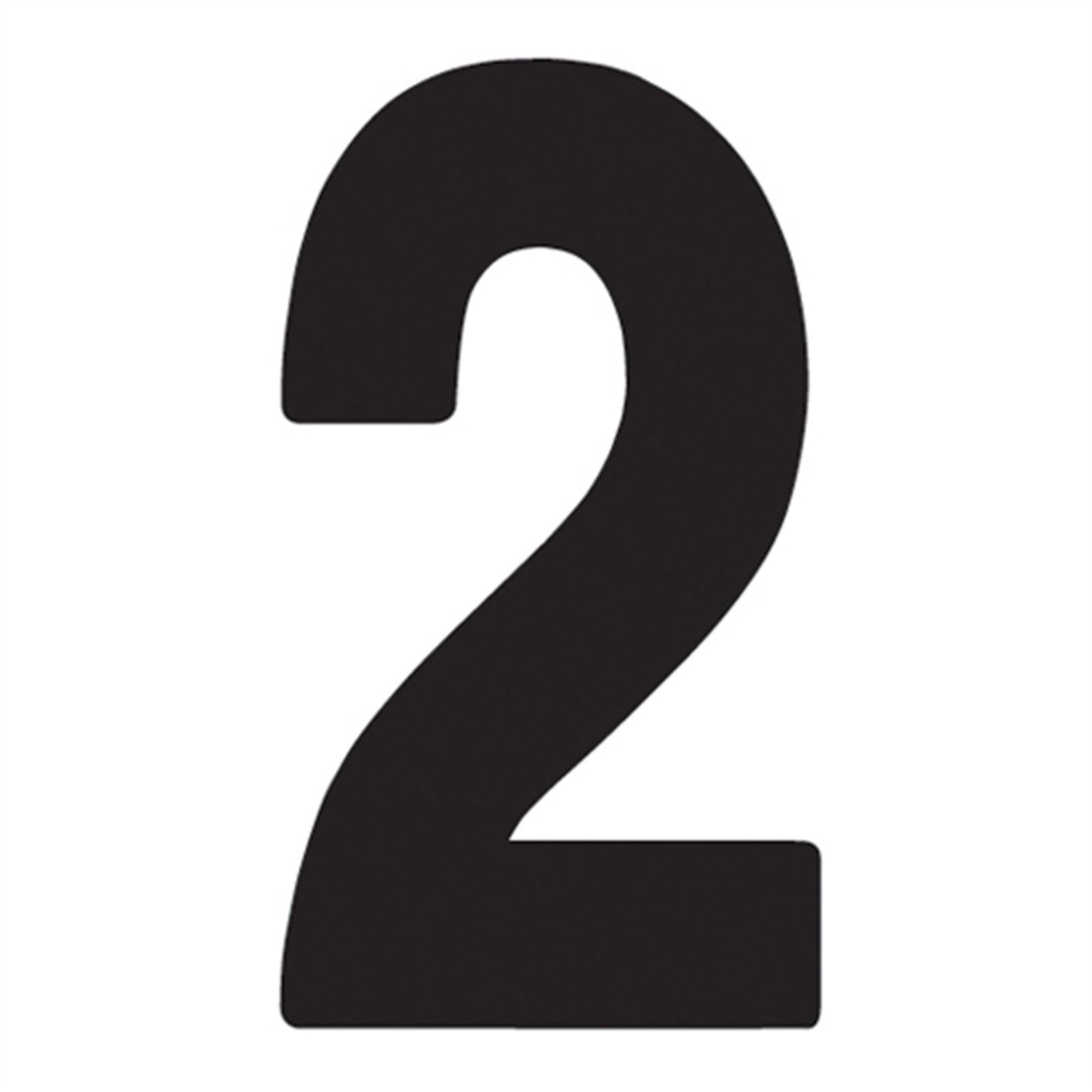 Factory Effex Mini Pro Number 2 - Black - 5" 03-0272_558831