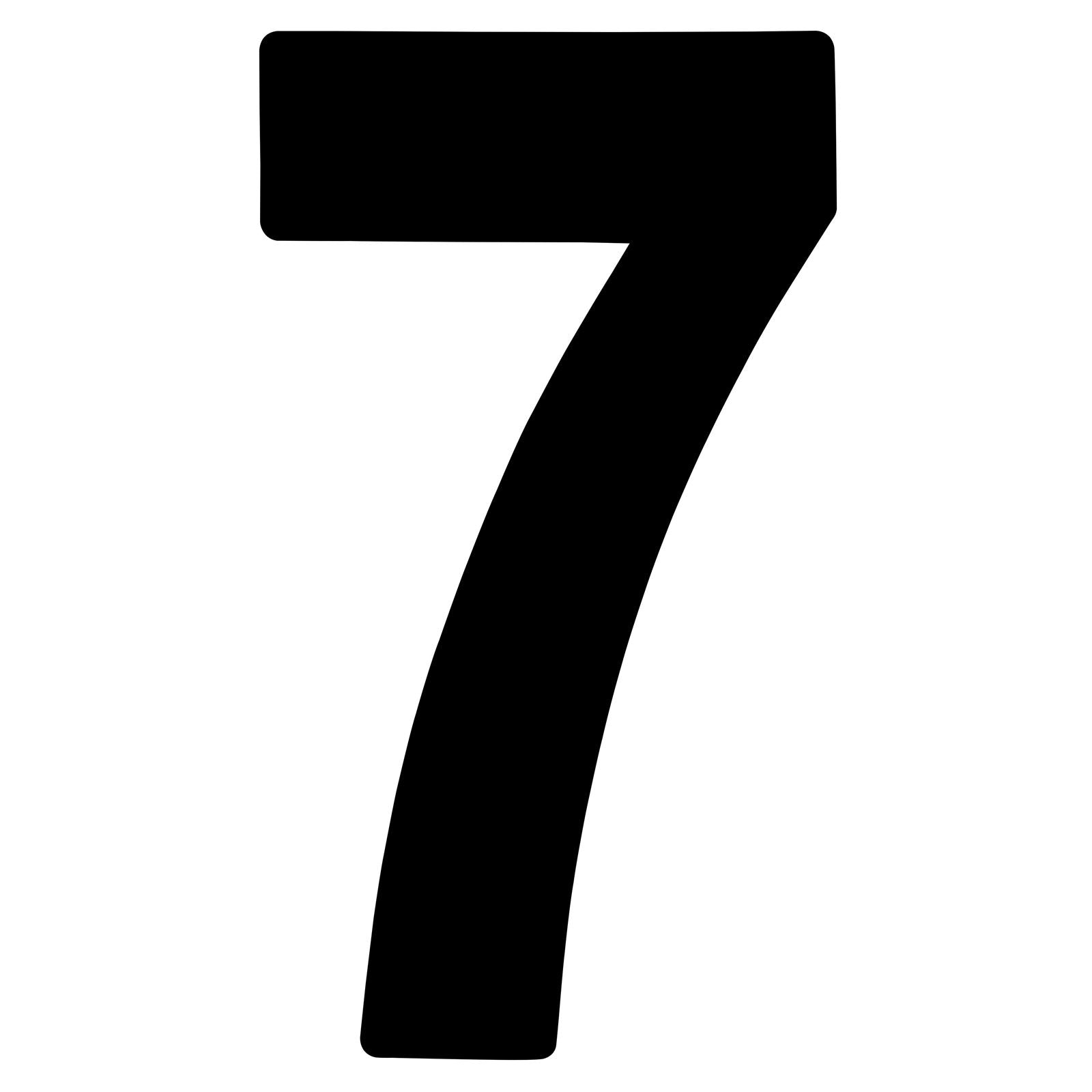 Factory Effex "Mini Pro 4"" Number Black # 7" 04-2577_504365