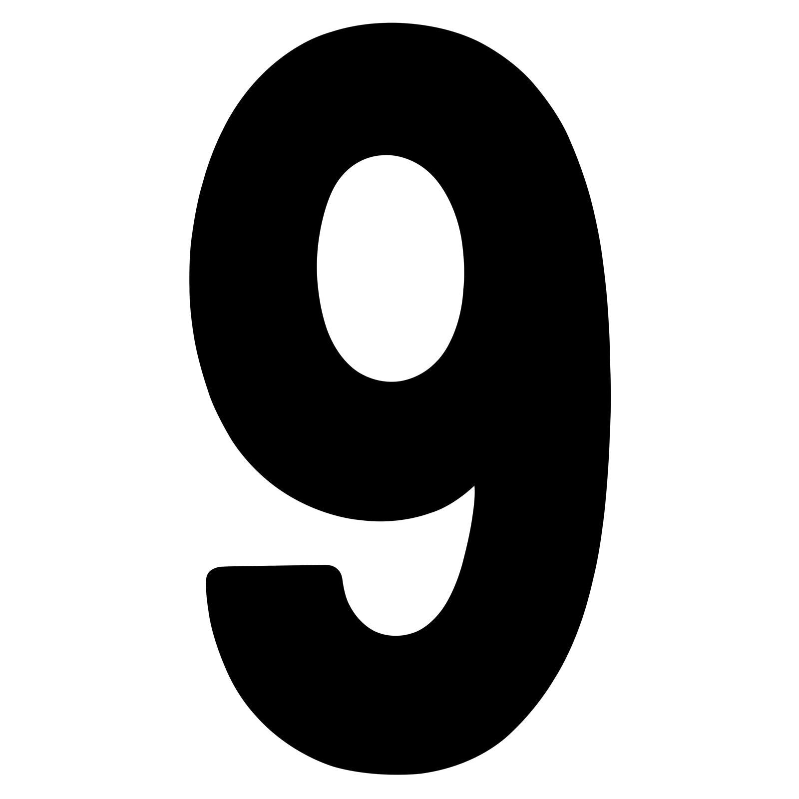 Factory Effex "Mini Pro 4"" Number Black # 9" 04-2579_504368