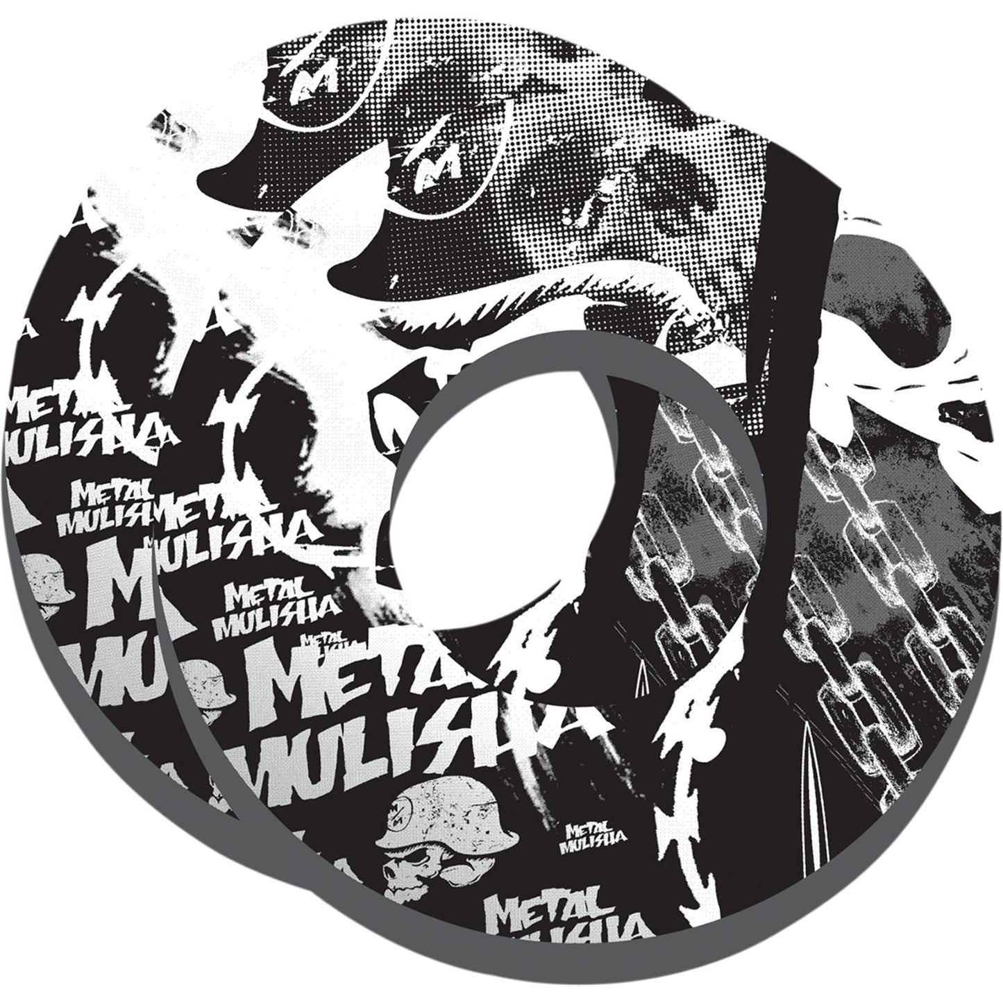 Factory Effex Moto Grip Donuts - Metal Mulisha - White/Black 14-67950_383723