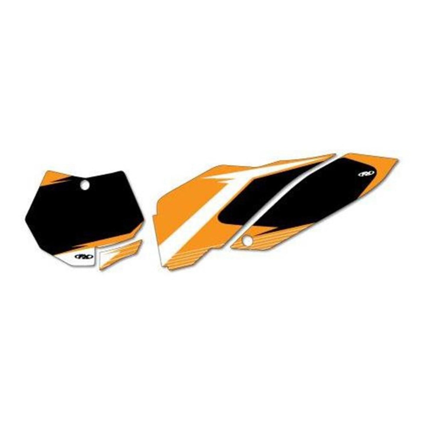 Factory Effex Graphic Number Plates - Black - SX125-450 14-64522_558849