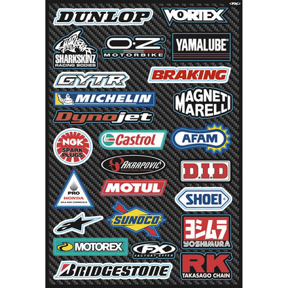 Factory Effex Decal Sheet - Sponsor 15-68800_84158
