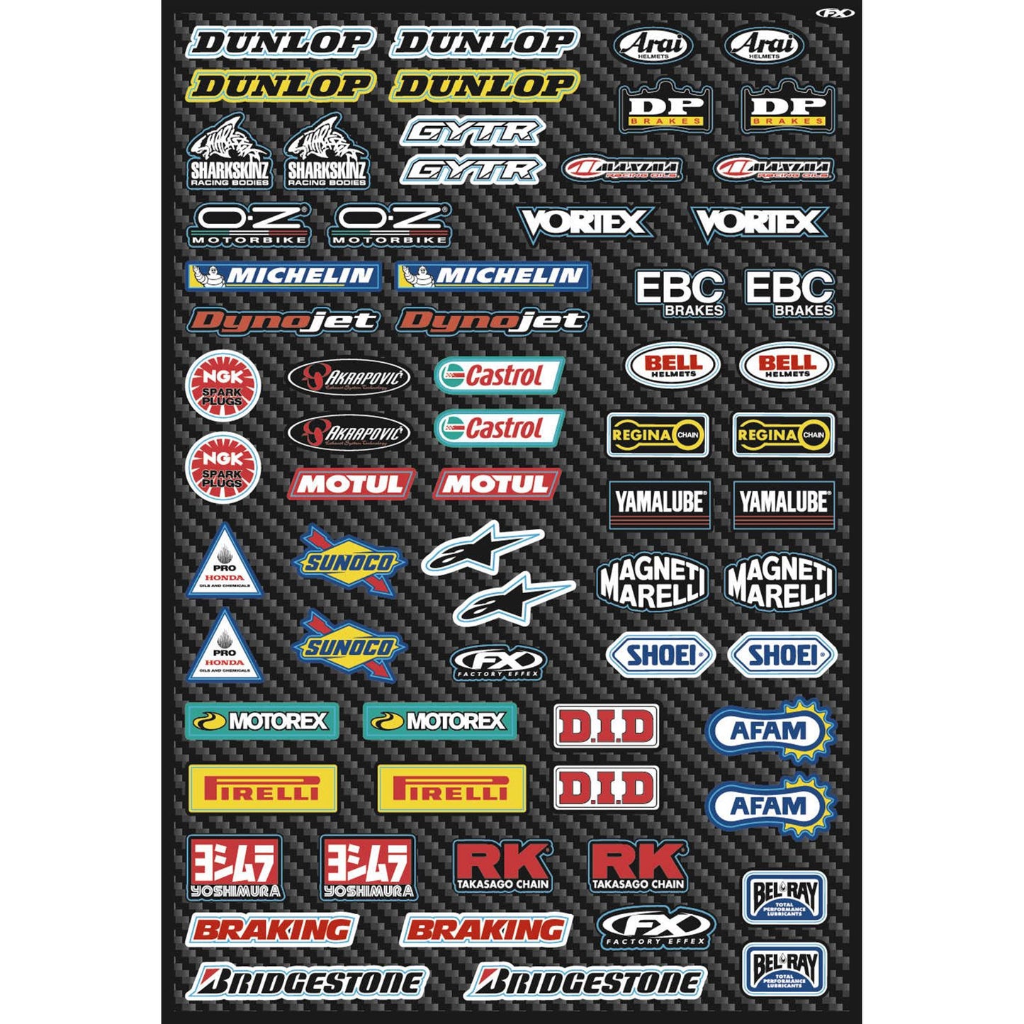 Factory Effex Decal Sheet - Micro Sponsor 15-68002_84159