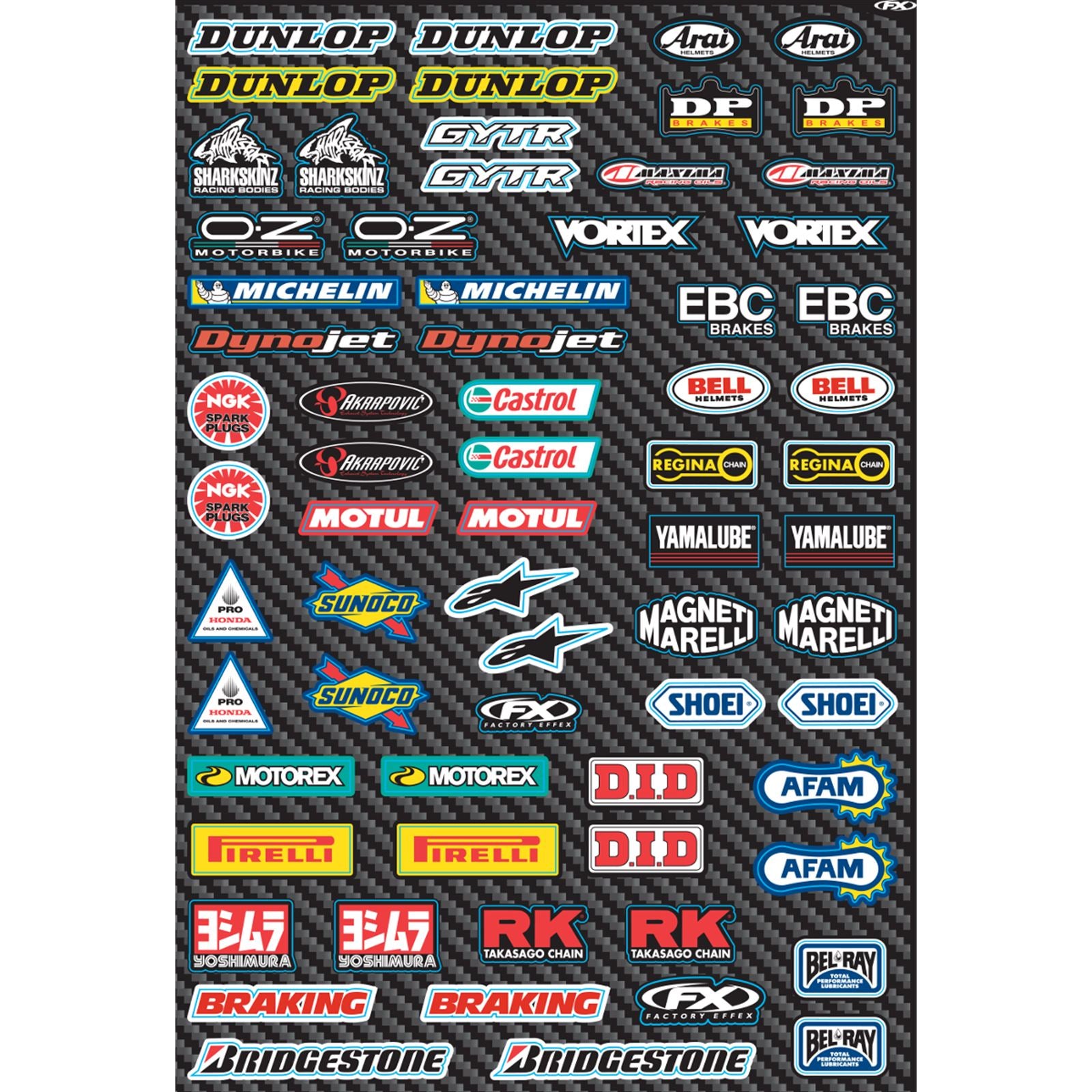 Factory Effex Decal Sheet - Micro Sponsor 15-68002_384859