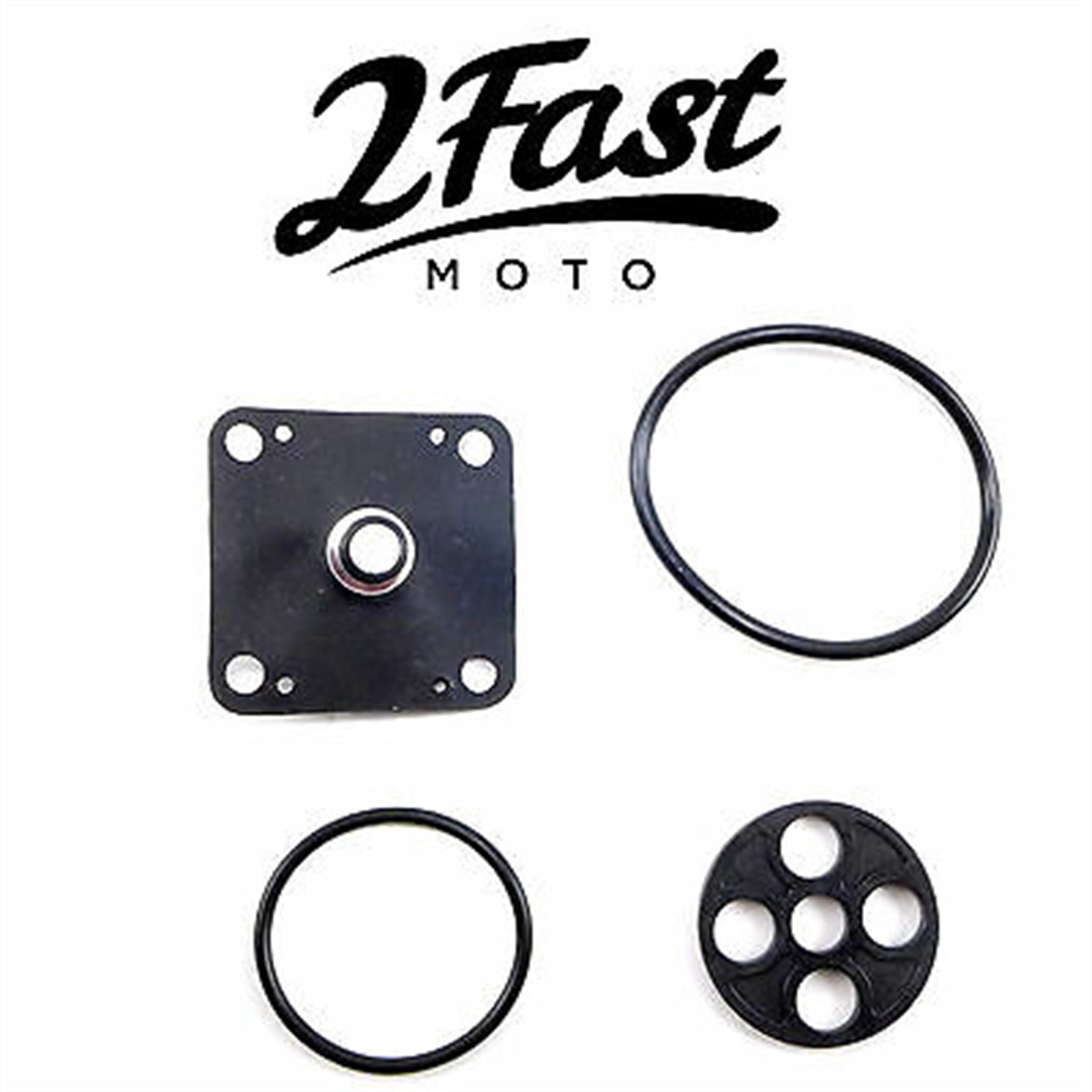 2FastMoto Fuel Valve Petcock Repair Rebuild Kit for Kawasaki Yamaha 2fm-fck-2 / 18-2699_655780