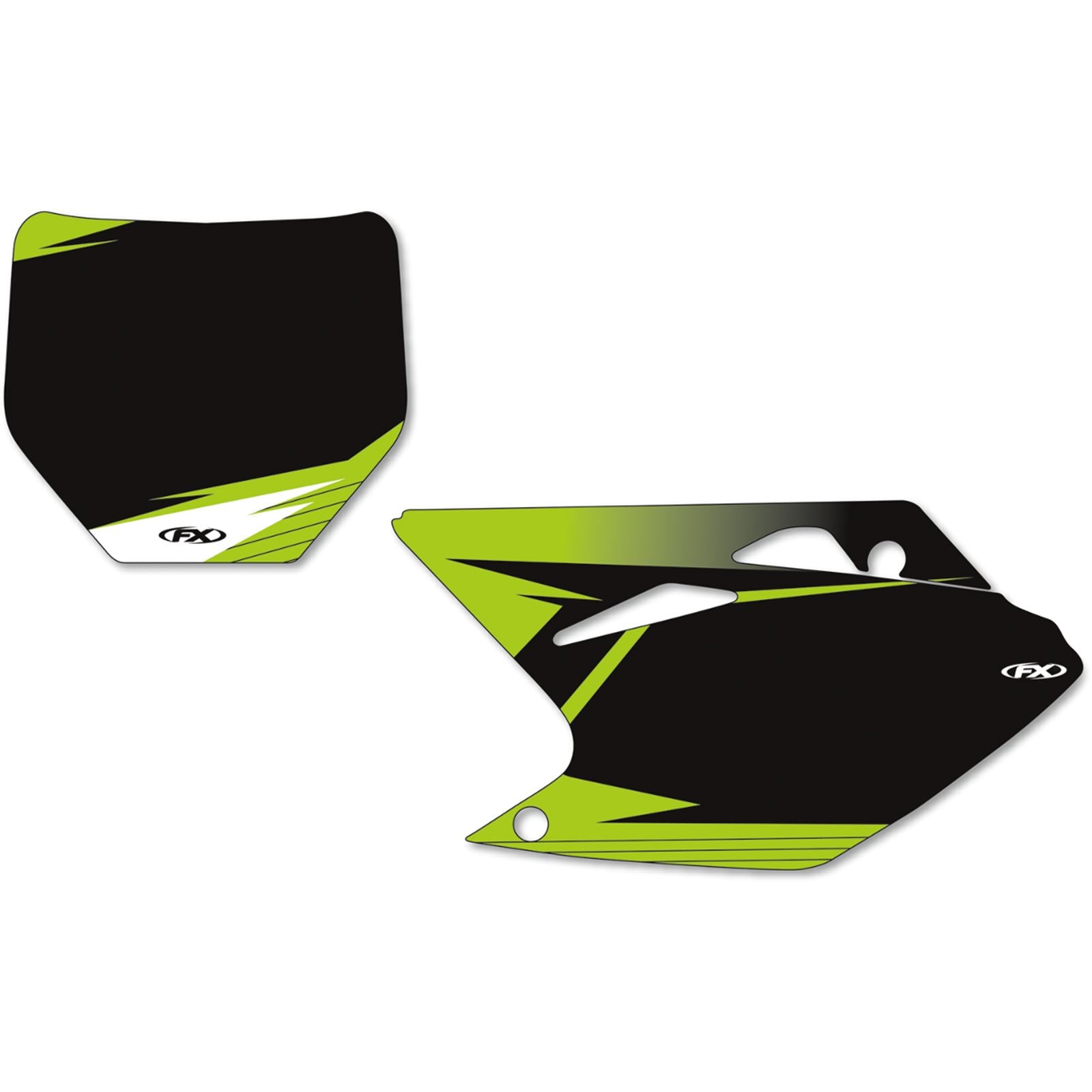 Factory Effex Graphic Number Plates - Black - KX-F 12-64138_384245
