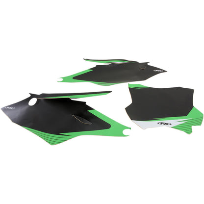 Factory Effex Graphic Number Plates - Black - KX450F 19-64138_384809