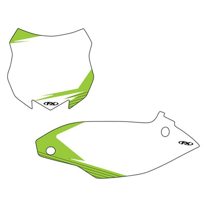 Factory Effex Graphic Number Plates - White - KX450F 19-64140_558960