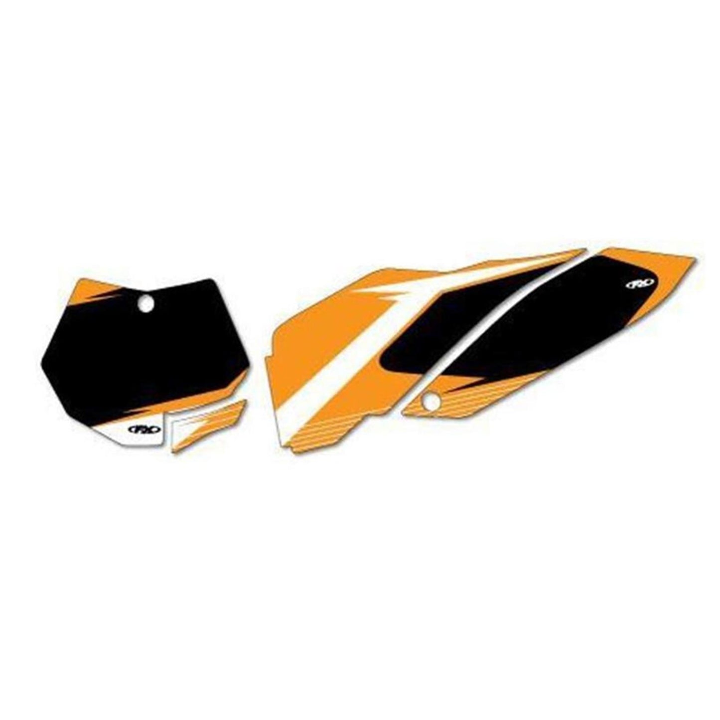 Factory Effex Graphic Number Plates - Black for KTM 19-64530_558961