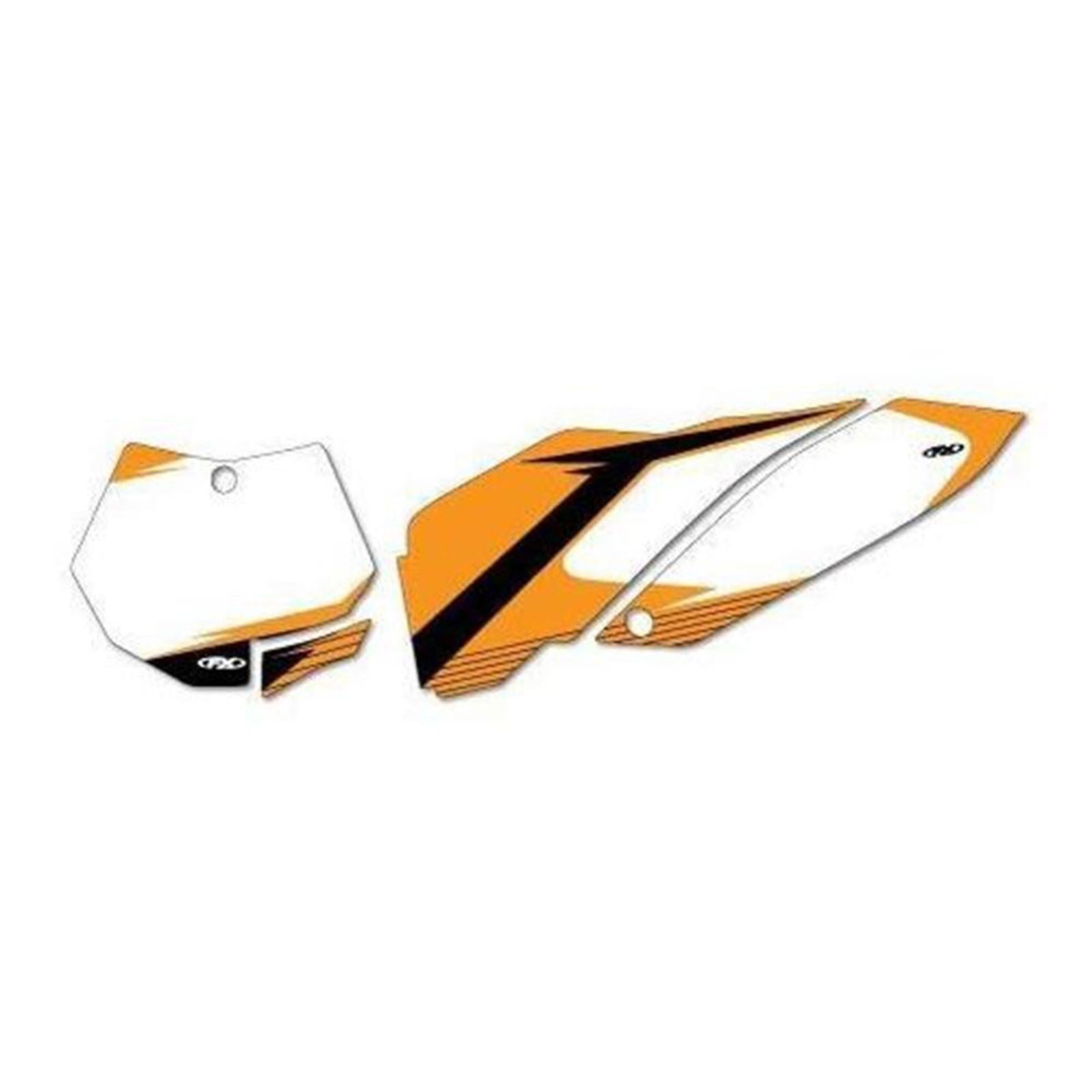 Factory Effex Graphic Number Plates - White for KTM 19-64532_558962