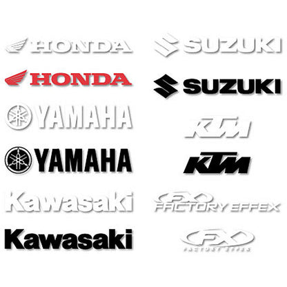 Factory Effex Die-Cut Decal - 1' for KTM White 19-94550_384869