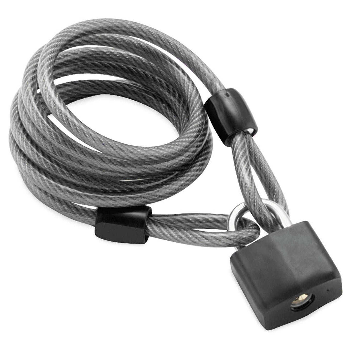 Bully Locks Padlock with Cable Black 4026_84249