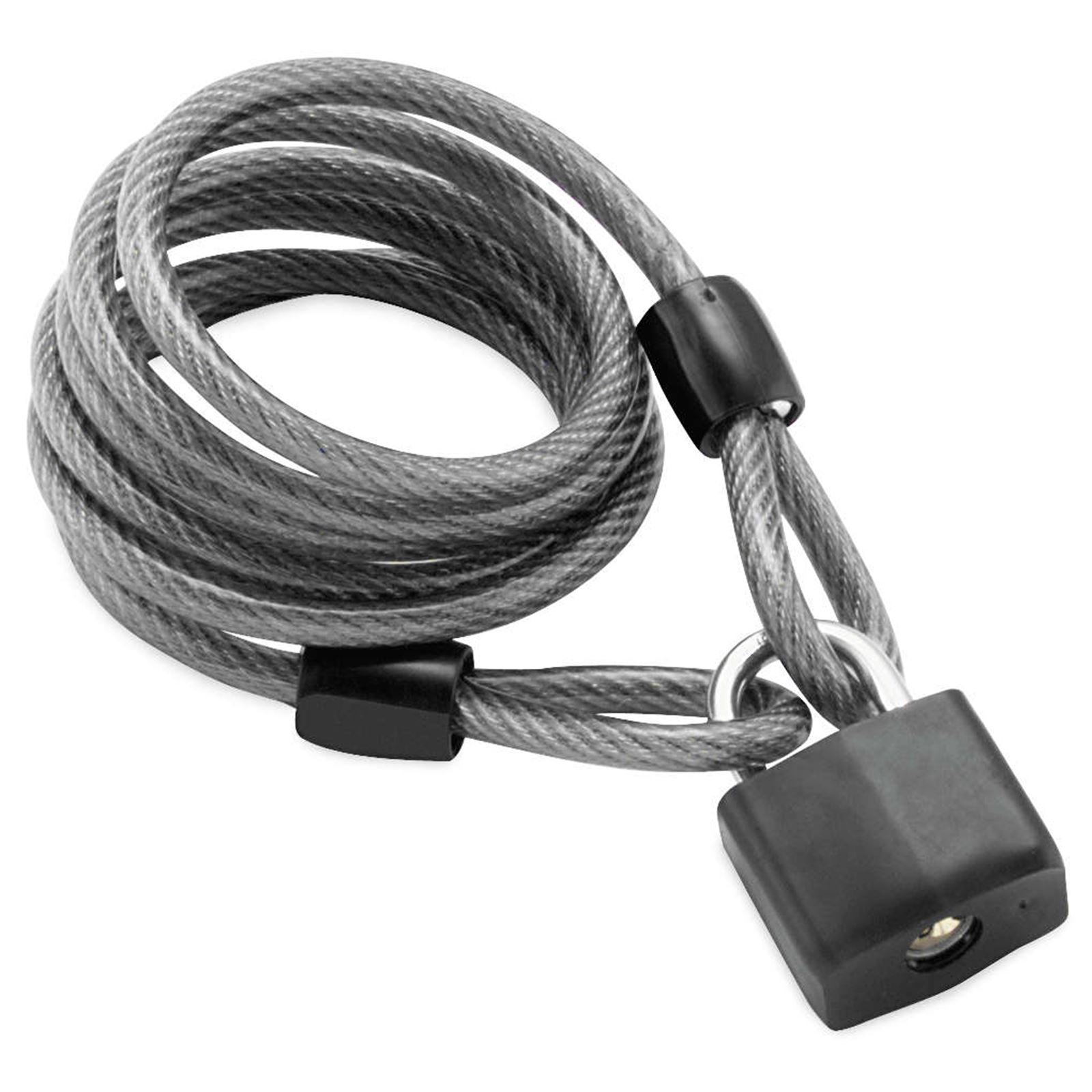 Bully Locks Padlock with Cable Black 4026_84249