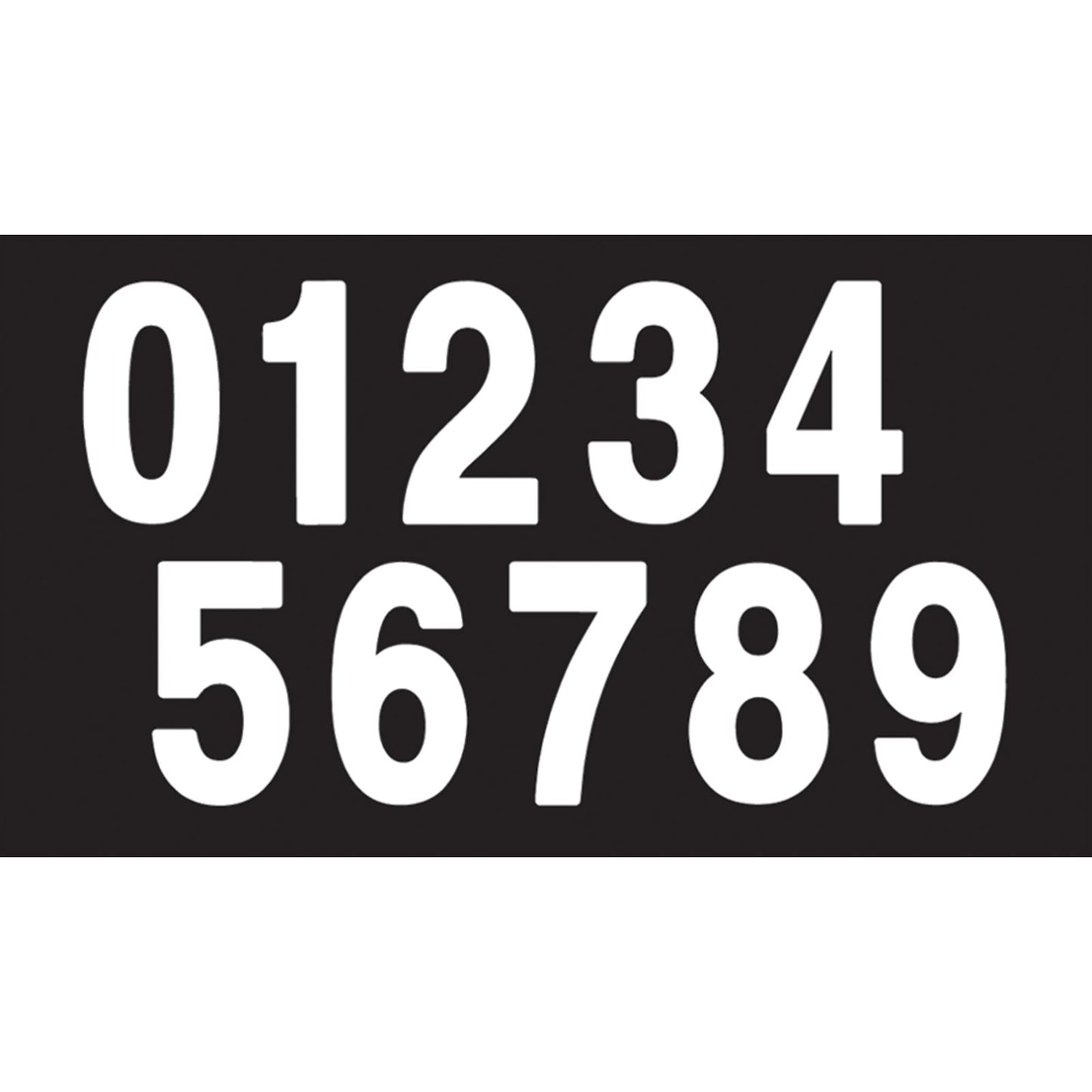 Factory Effex Mini Pro Number 9 - White - 4" 04-2569_385049