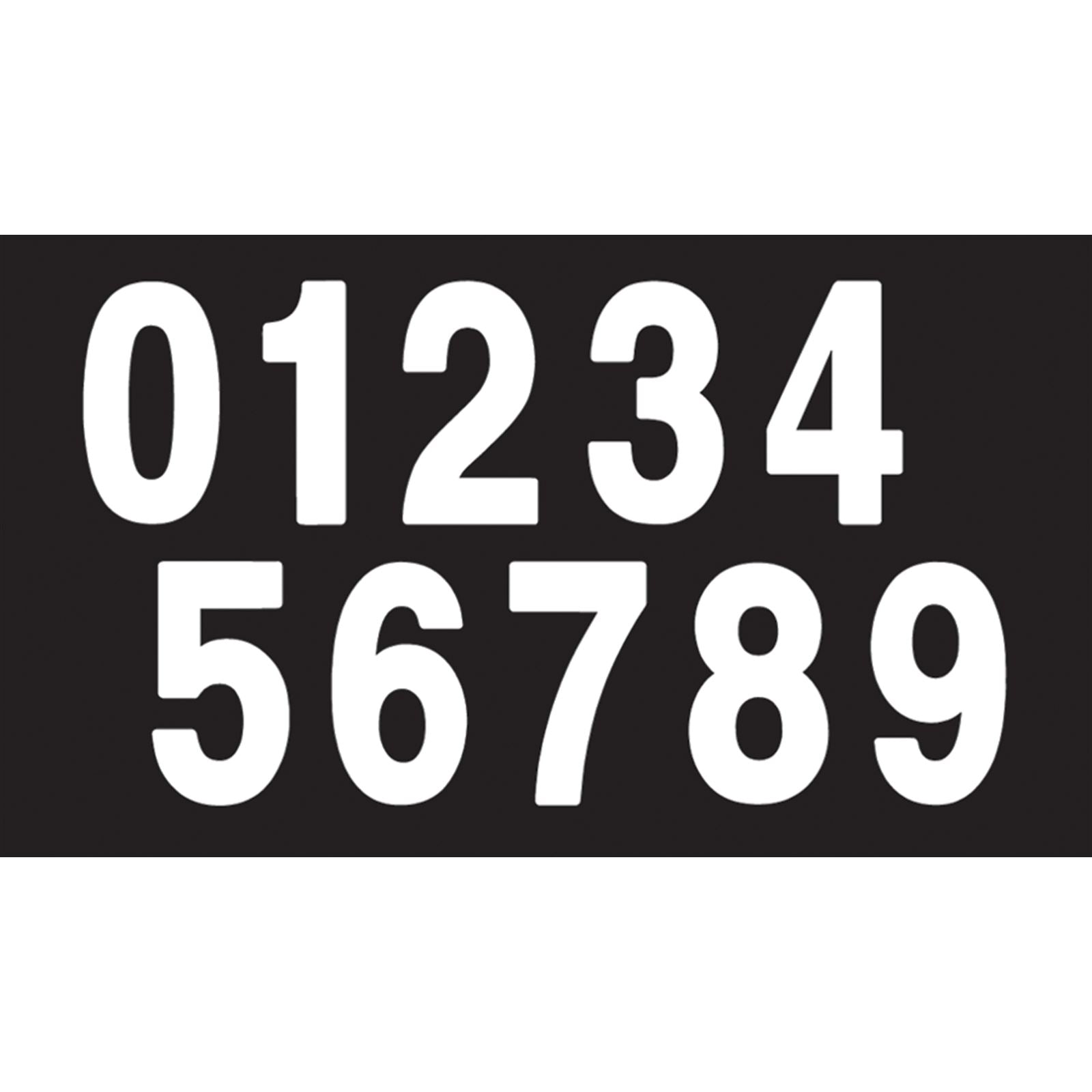 Factory Effex Mini Pro Number 9 - White - 4" 04-2569_385049