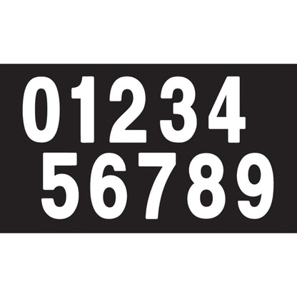 Factory Effex Mini Pro Number 9 - White - 4" 04-2569_385049