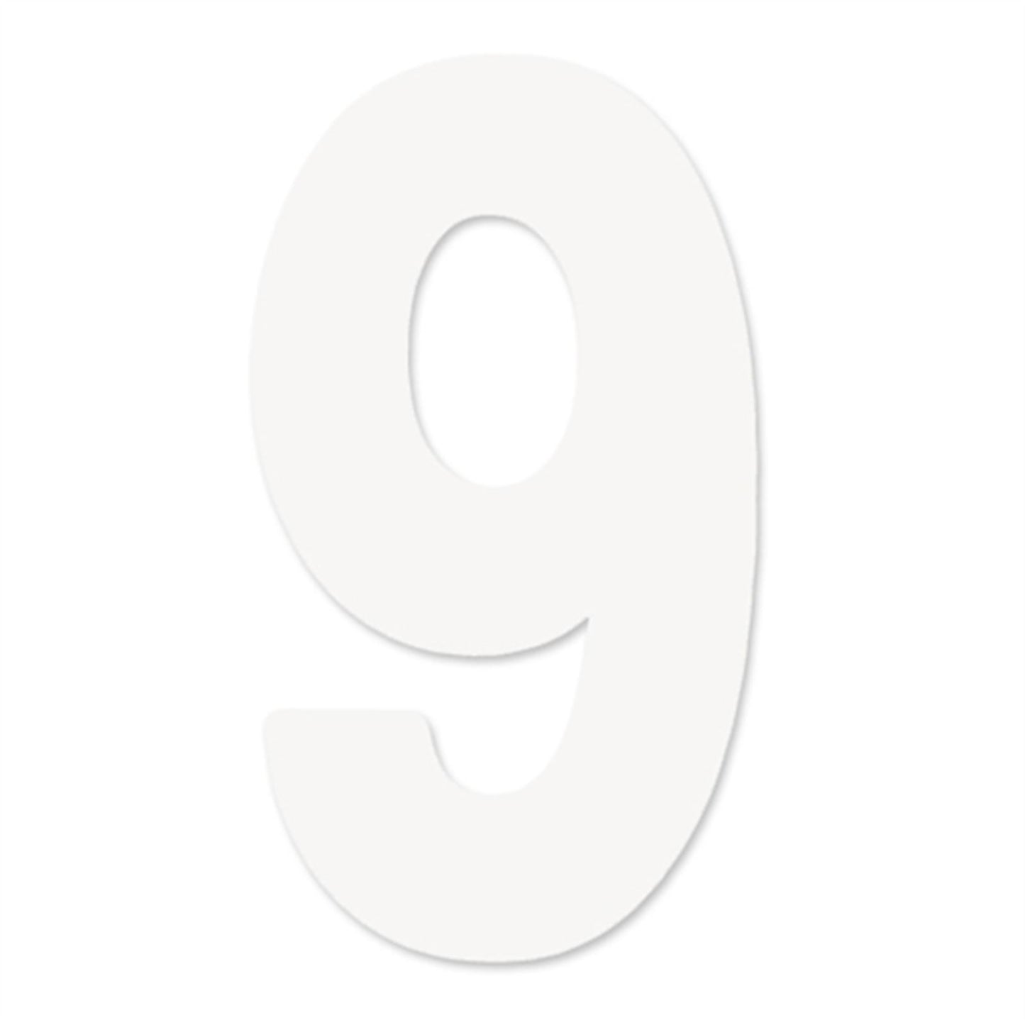 Factory Effex Mini Pro Number 9 - White - 4" 04-2569_558976