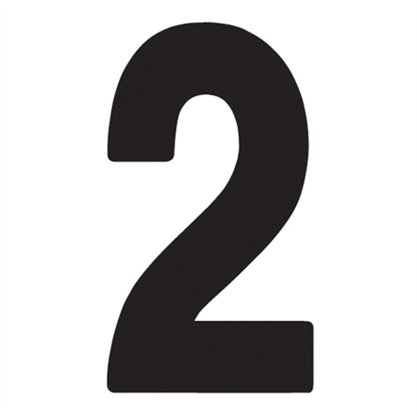 Factory Effex Mini Pro Number 2 - Black - 4" 04-2572_558978