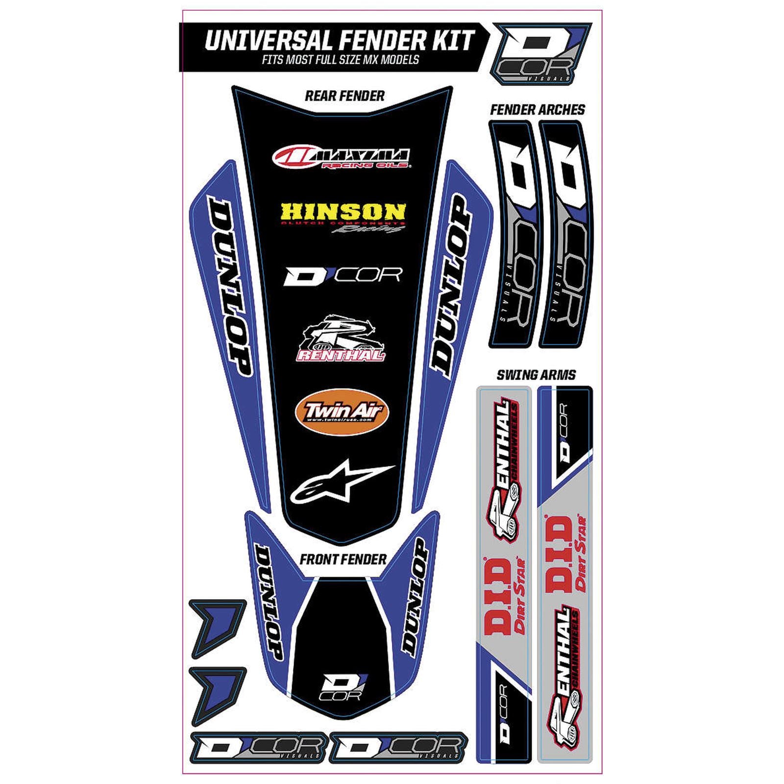 D'Cor Universal Trim Kit - Blue [MPN: 15-50-100]_84400