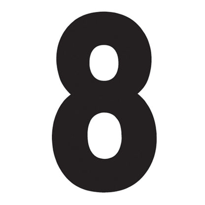 Factory Effex Pro Number 8 - Black - 8" 02-4368_559004