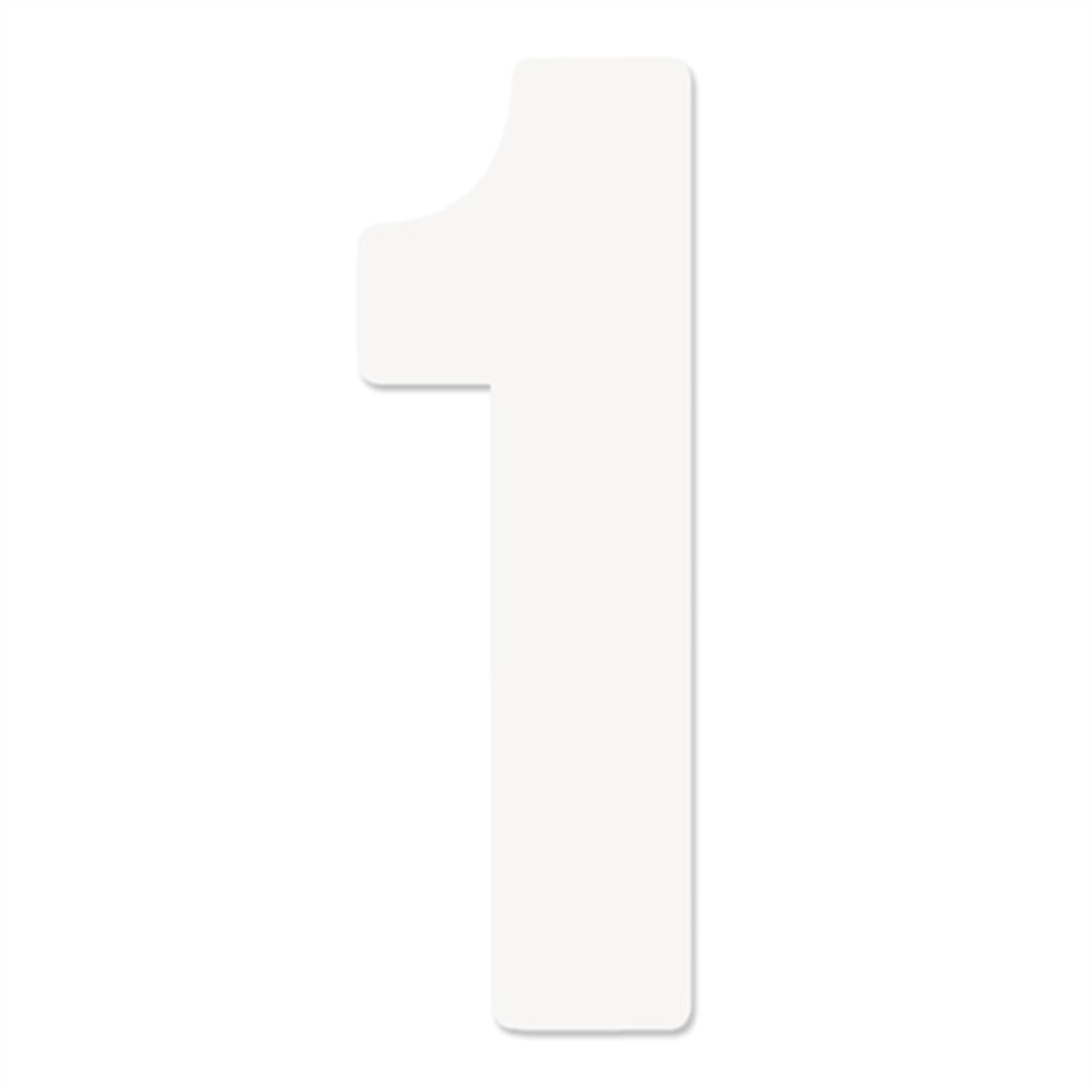 Factory Effex Pro Number 1 - White - 8" 02-4371_559007
