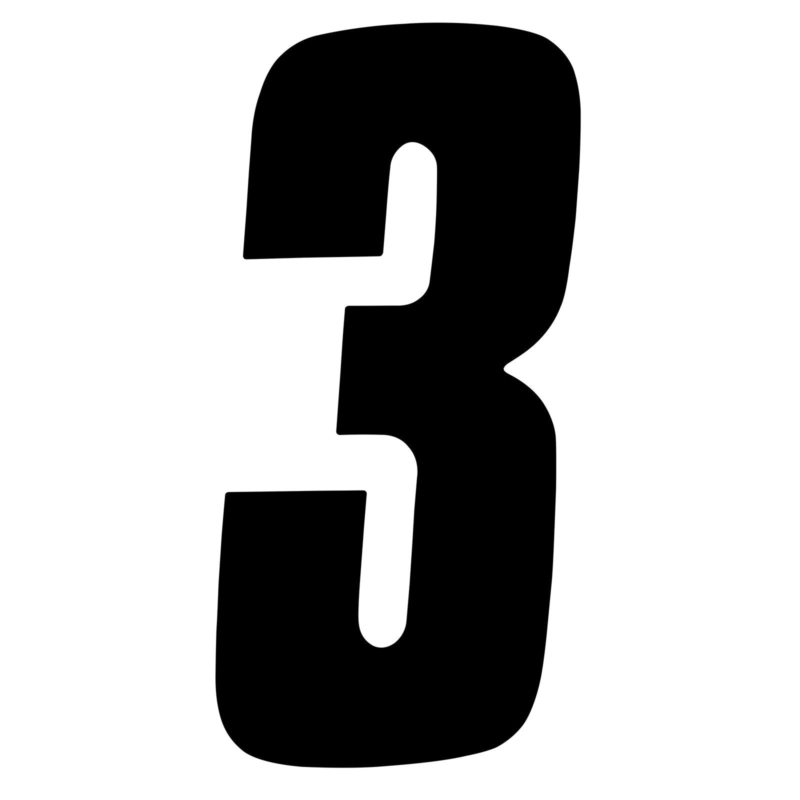 Factory Effex FX Factory Number 3 - Black - 6" 08-90043_84440