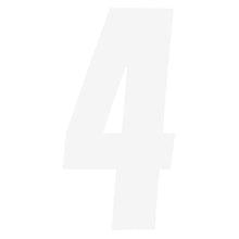 Factory Effex FX Factory Number 4 - White - 6" 08-90054_84453