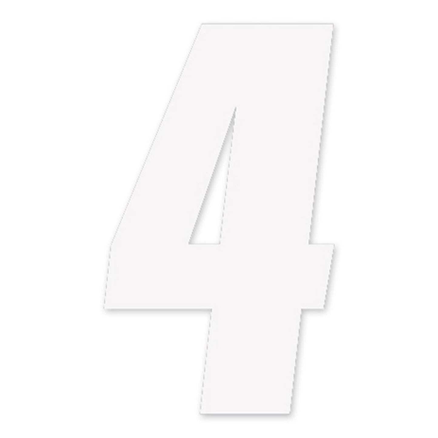 Factory Effex FX Factory Number 4 - White - 6" 08-90054_559051