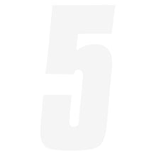 Factory Effex FX Factory Number 5 - White - 6" 08-90055_84454