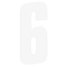 Factory Effex FX Factory Number 6 - White - 6" 08-90056_84455