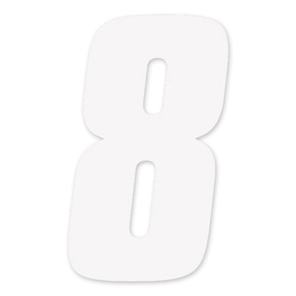 Factory Effex FX Factory Number 8 - White - 6" 08-90058_559056