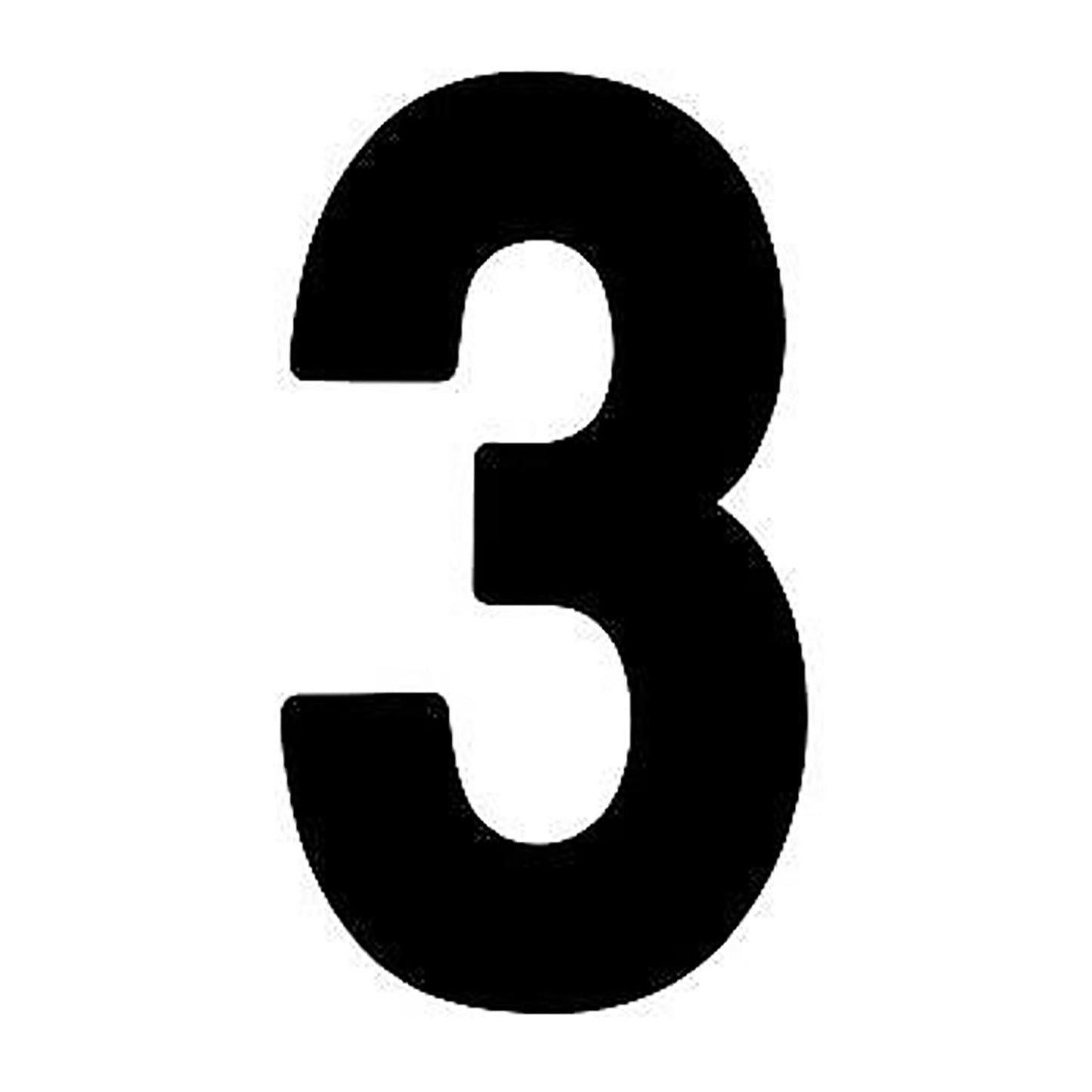 Factory Effex FX Number 3 - Black - 6" 02-4453_559082