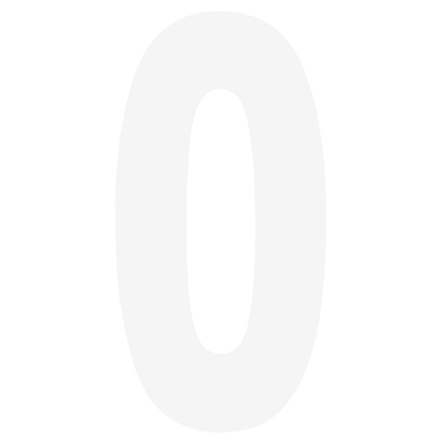 Factory Effex "FX Std 8"" Number White #0" 02-4480_504394