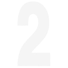 Factory Effex FX Number 2 - White - 6" 02-4462_84475