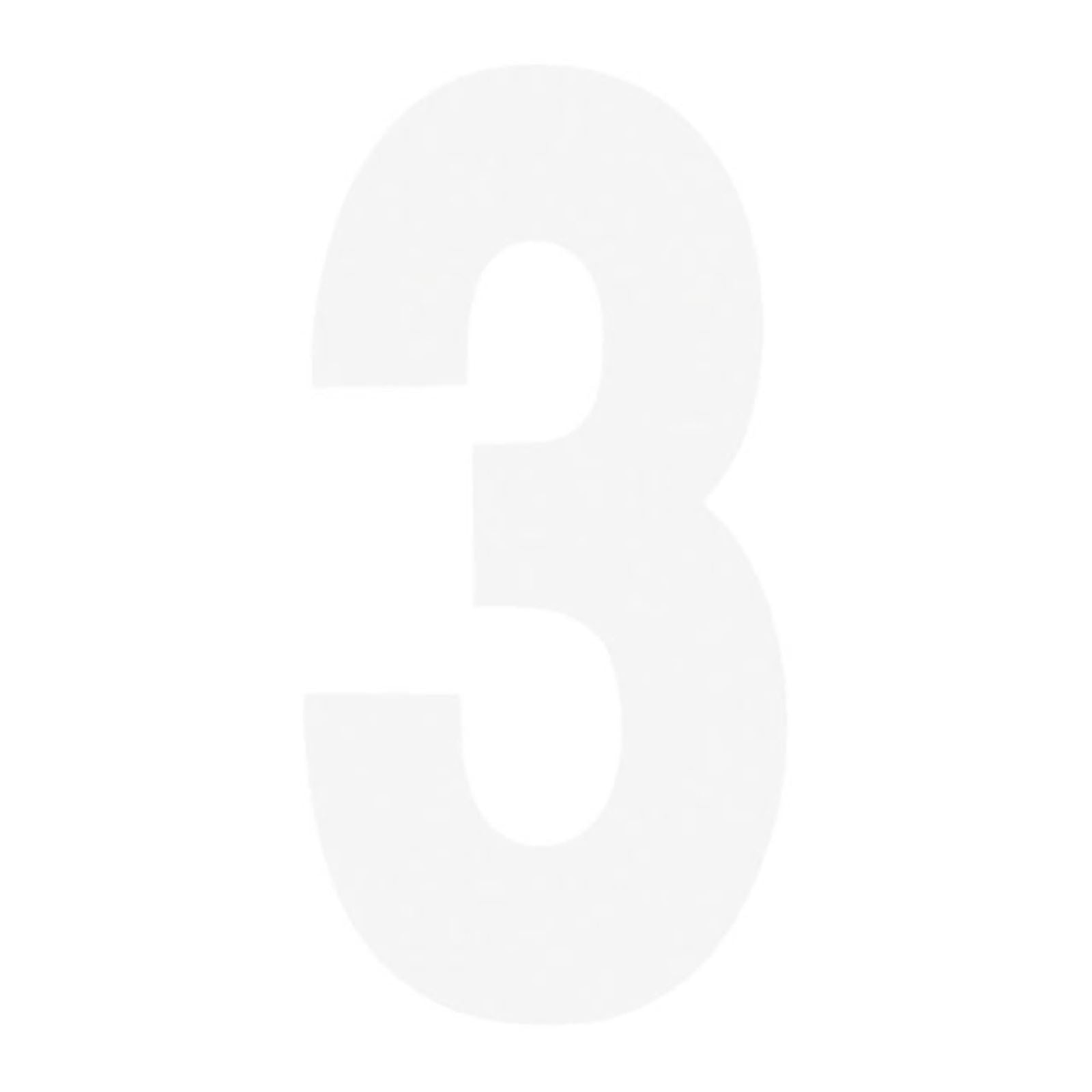 Factory Effex FX Number 3 - White - 6" 02-4463_559092