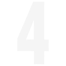 Factory Effex FX Number 4 - White - 6" 02-4464_84477