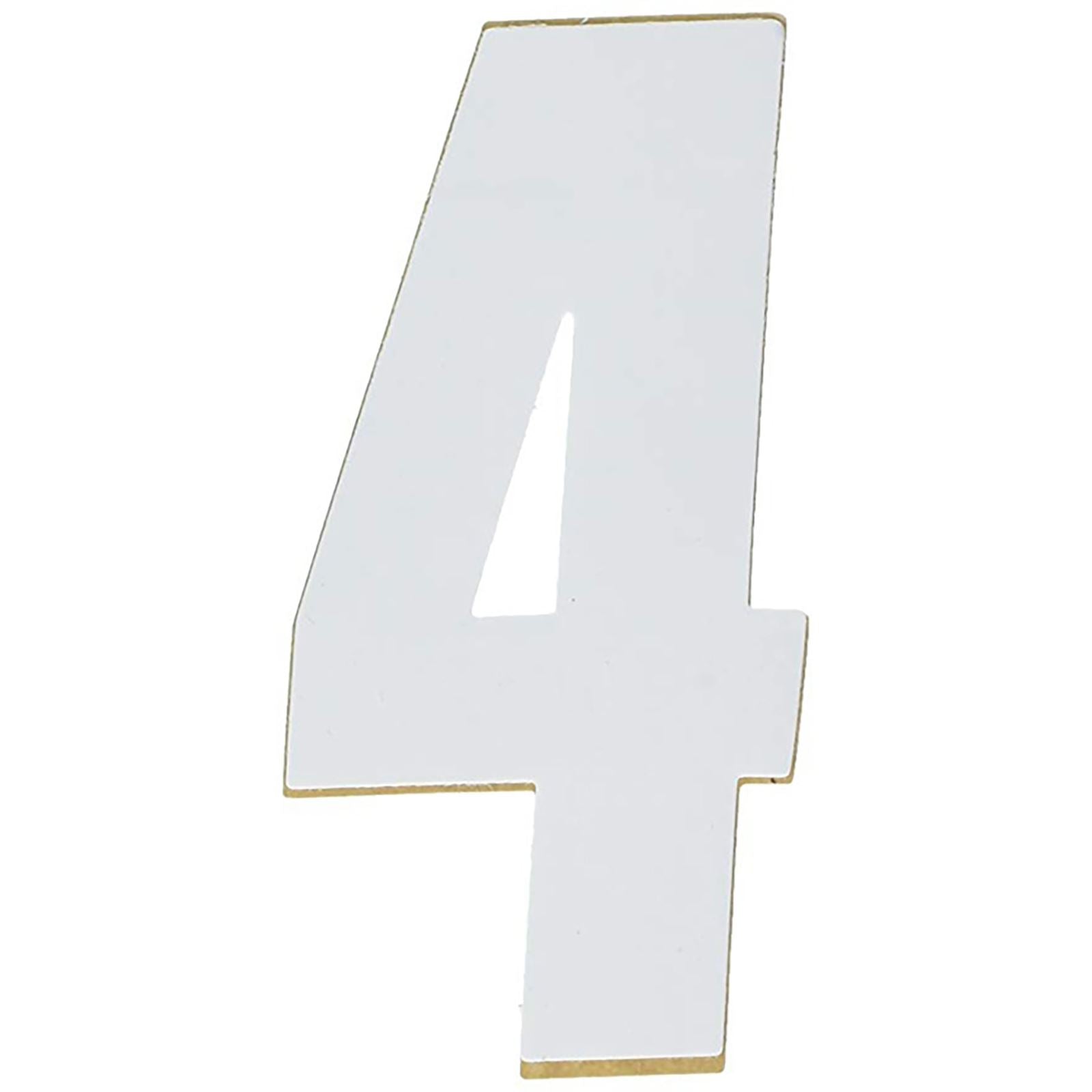 Factory Effex FX Number 4 - White - 6" 02-4464_559093