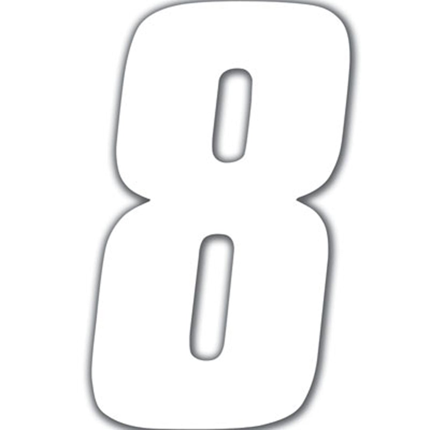 Factory Effex FX Number 8 - White - 6" 02-4468_559097