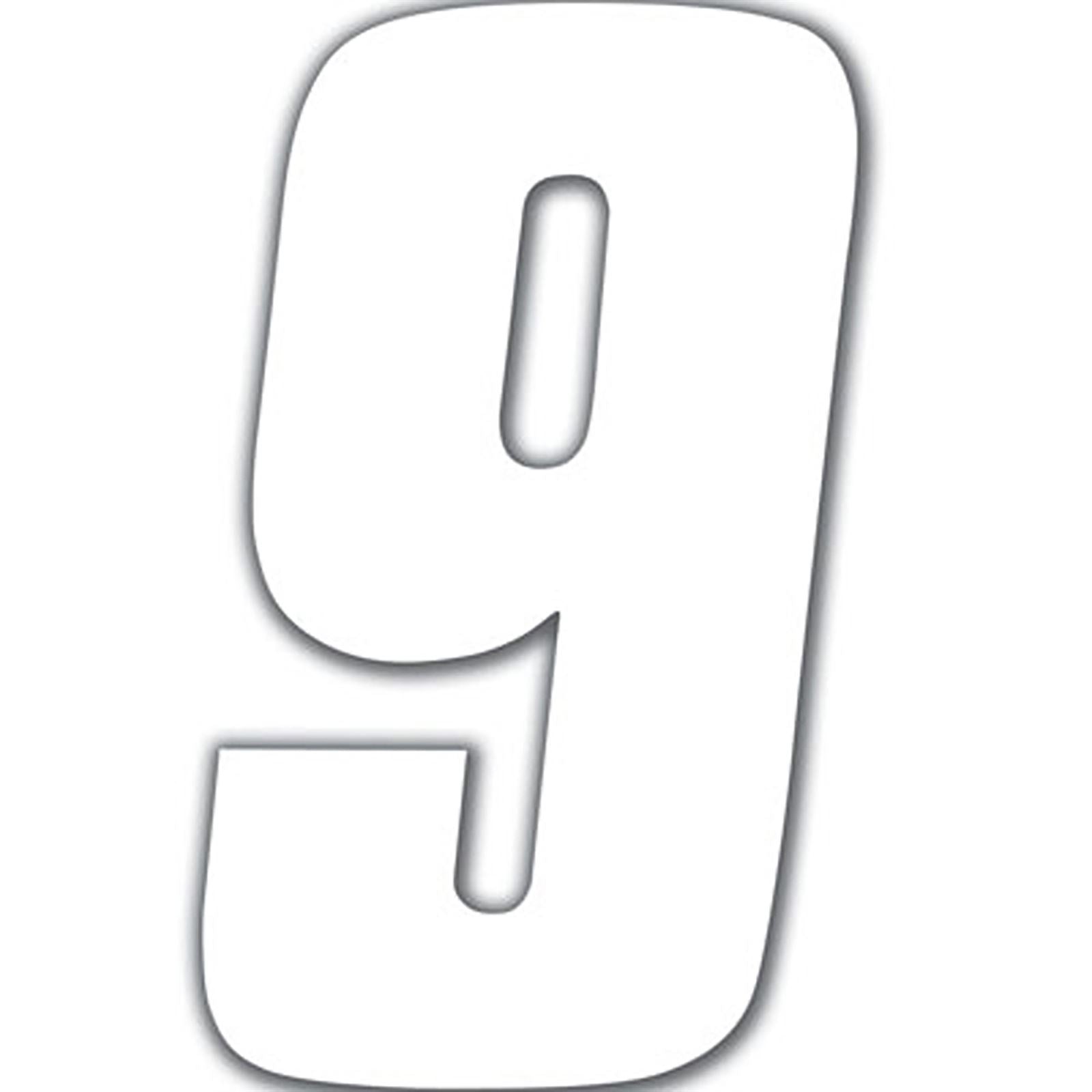 Factory Effex FX Number 9 - White - 6" 02-4469_559098