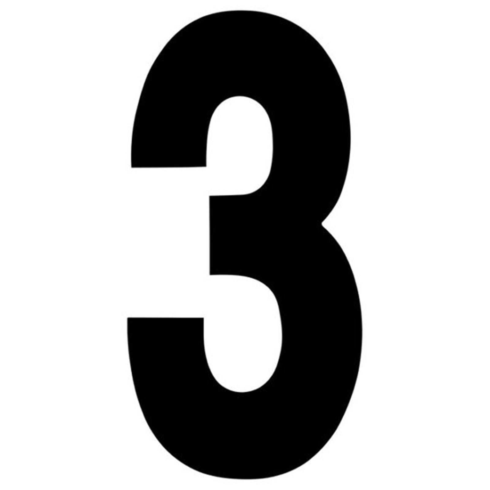 Factory Effex FX Number 3 -Black - 8" 02-4473_559102