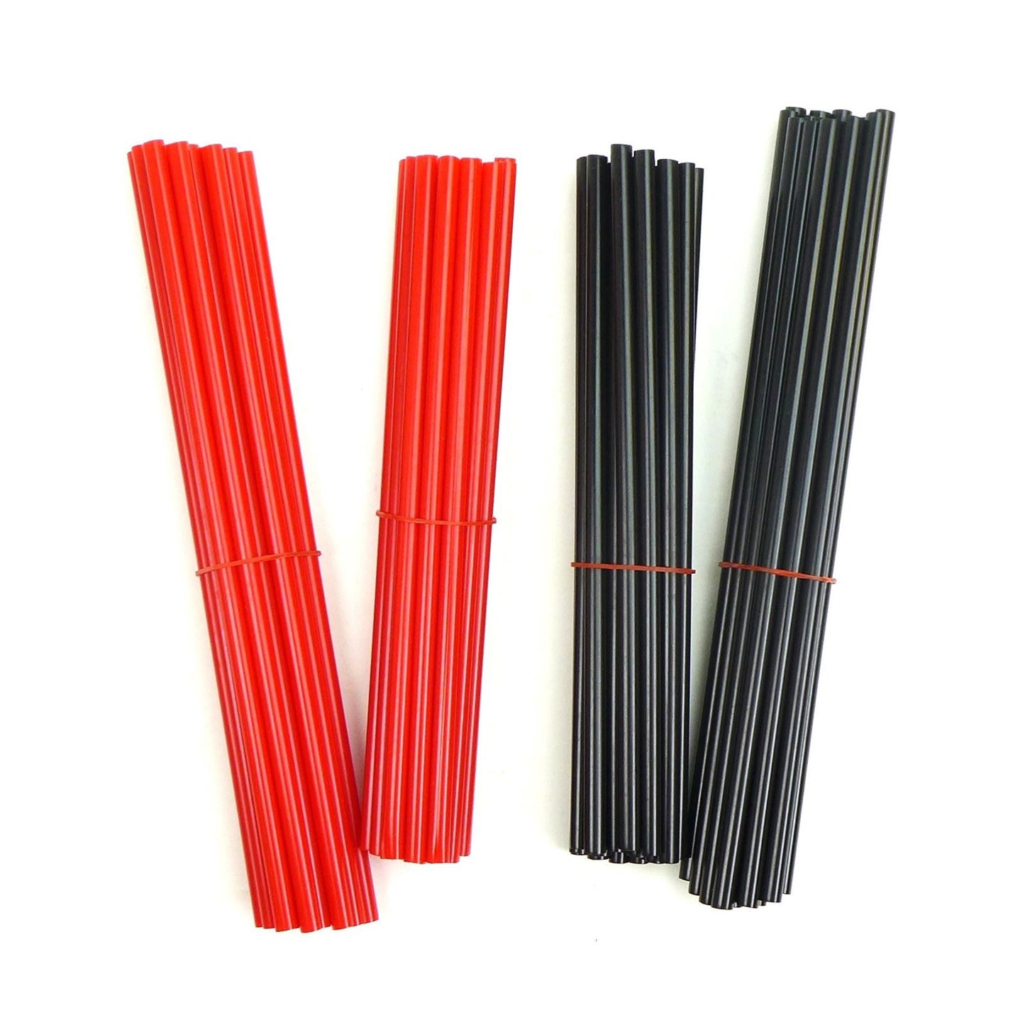 2FastMoto 76pcs Wheel Spoke Skin Cover Wrap Kit for MX Dirt Bike - Red/Black 20-RB45_1770861