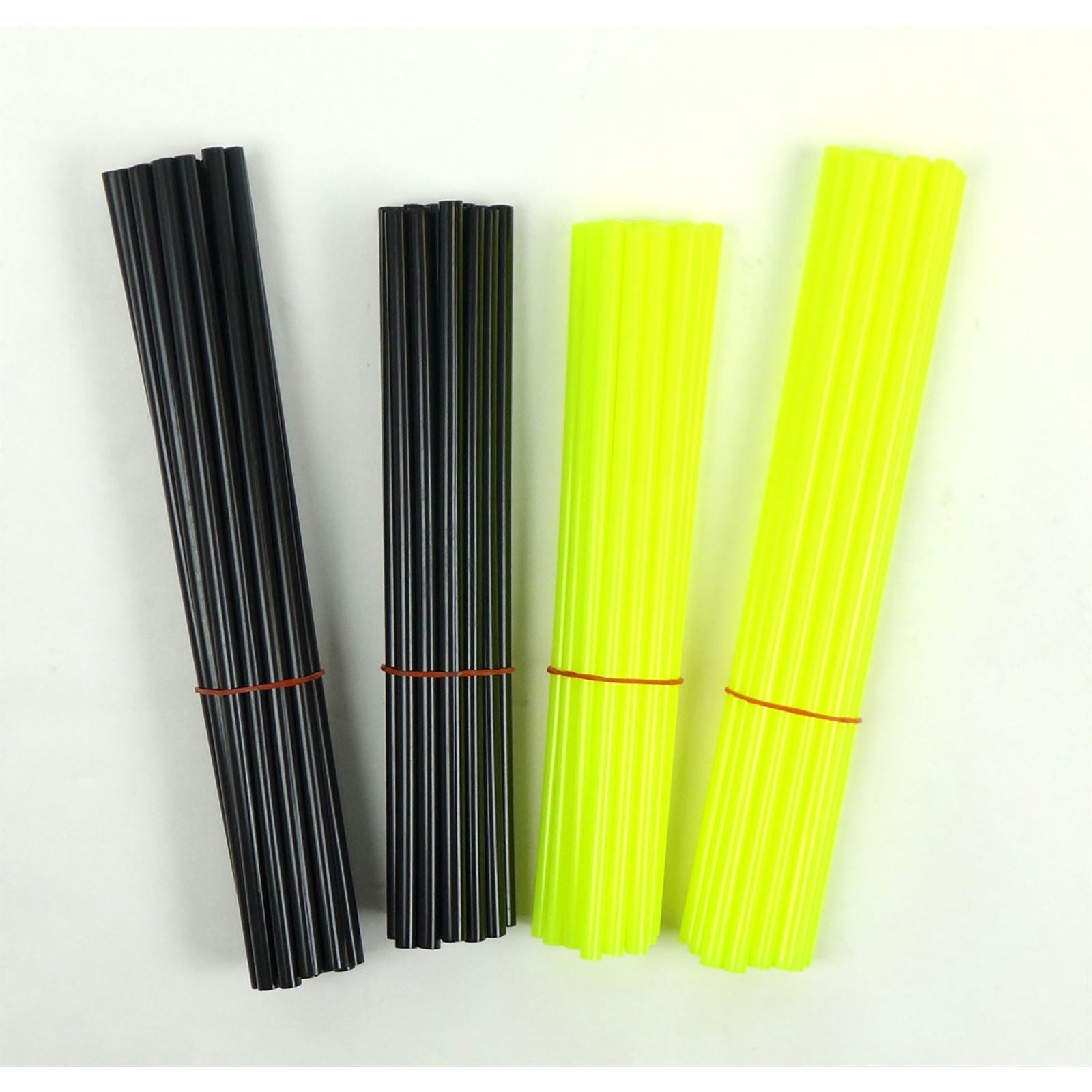 2FastMoto 76pcs Wheel Spoke Skin Cover Wrap Kit for MX Dirt Bike - Yellow/Black 20-YB60_1770871