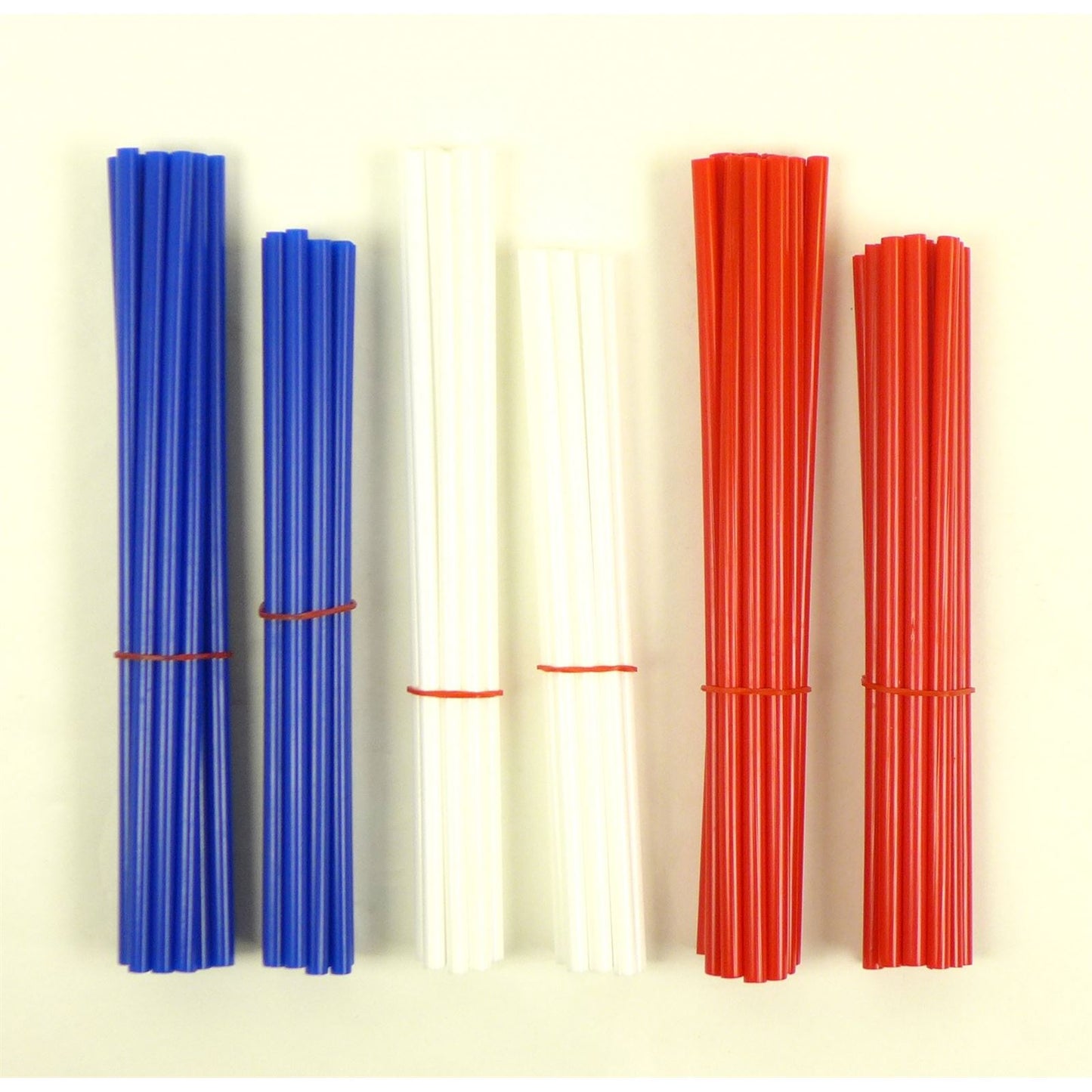 2FastMoto 76pcs Wheel Spoke Skin Cover Wrap Kit MX Dirt Bike - Red/White/Blue 20-RWB1776_1770870