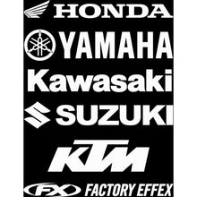 Factory Effex DieCut - 1' Honda - White 06-94314_385135