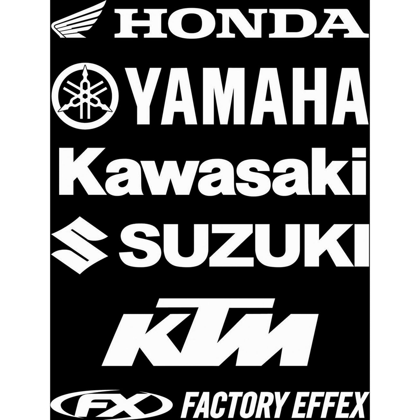 Factory Effex Die-Cut Decal - 3' - Yamaha 08 06-94232_385133