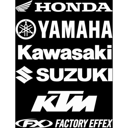 Factory Effex Die-Cut Decal - 1' - Suzuki 08 08-94412_384817