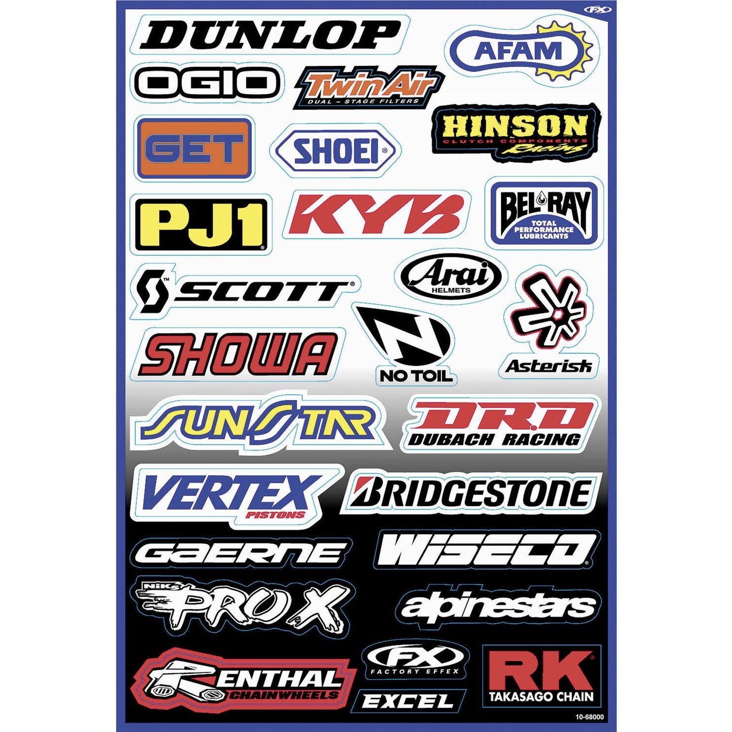Factory Effex Decal Kit - Sponsor A 10-68000_84652